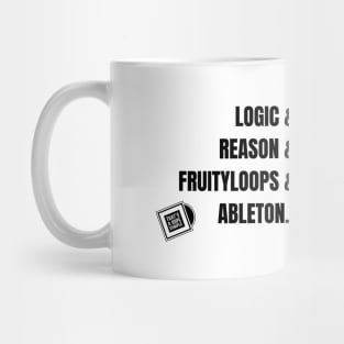 Logic & Reason Black Mug